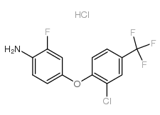 4-[2-氯-4-(三氟甲基)苯氧基]-2-氟苯胺盐酸盐结构式