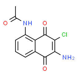 Acetamide,N-(6-amino-7-chloro-5,8-dihydro-5,8-dioxo-1-naphthalenyl)- structure