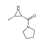 Pyrrolidine, 1-[(3-methyl-2-aziridinyl)carbonyl]-, (2S-cis)- (9CI) Structure