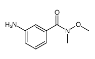 3-amino-N-methoxy-N-methylbenzamide结构式