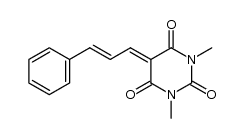 (E)-1,3-dimethyl-5-(3-phenylallylidene)pyrimidine-2,4,6(1H,3H,5H)-trione Structure