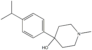 1-methyl-4-(4-propan-2-ylphenyl)piperidin-4-ol Structure