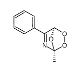 (1R,4S)-4-methyl-6-phenyl-2,3,7-trioxa-5-azabicyclo[2.2.1]hept-5-ene结构式