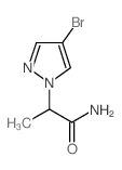 2-(4-溴-1H-吡唑-1-基)丙酰胺结构式