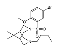 3-(5-bromo-2-methoxyphenyl)sulfonyl-7-butyl-9,9-dimethyl-3,7-diazabicyclo[3.3.1]nonane Structure