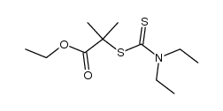 S-(1-methyl-1-ethoxycarbonylethyl) N,N-diethyl-dithiocarbamate Structure