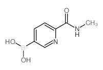 (6-(METHYLCARBAMOYL)PYRIDIN-3-YL)BORONIC ACID Structure