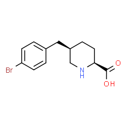 (2R,5S)-5-(4-BROMO-BENZYL)-PIPERIDINE-2-CARBOXYLIC ACID Structure