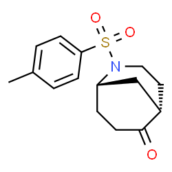 (1S,5S)-2-TOSYL-2-AZABICYCLO[3.3.1]NONAN-6-ONE structure