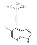 5-氟-4-((三甲基甲硅烷基)乙炔基)-1H-吡咯并[2,3-b] 吡啶结构式