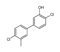 2-chloro-5-(4-chloro-3-methylphenyl)phenol结构式