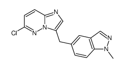 6-chloro-3-((1-methyl-1H-indazol-5-yl)methyl)imidazo[1,2-b]pyridazine Structure