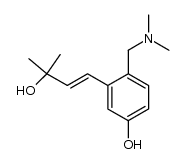 3-(3'-hydroxy-3'-methylbutenyl)-4-[(dimethylamino)methyl]phenol结构式