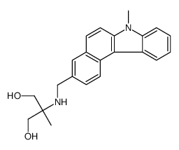 2-methyl-2-[(7-methylbenzo[c]carbazol-3-yl)methylamino]propane-1,3-diol Structure