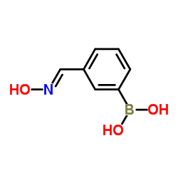 {3-[(E)-(Hydroxyimino)methyl]phenyl}boronic acid Structure