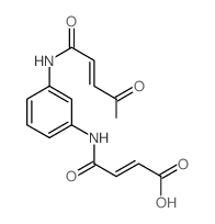 2-Butenoicacid, 4,4'-(1,3-phenylenediimino)bis[4-oxo-, (2Z,2'Z)-结构式