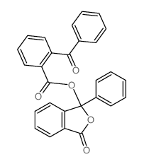 (3-oxo-1-phenyl-isobenzofuran-1-yl) 2-benzoylbenzoate structure