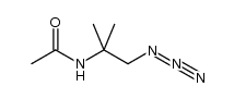 N-(1-azido-2-methylpropan-2-yl)acetamide结构式