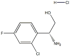 (2R)-2-AMINO-2-(2-CHLORO-4-FLUOROPHENYL)ETHAN-1-OL HYDROCHLORIDE Structure