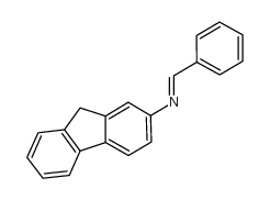 9H-Fluoren-2-amine,N-(phenylmethylene)- Structure