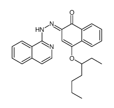 4-heptan-3-yloxy-2-(isoquinolin-1-ylhydrazinylidene)naphthalen-1-one结构式