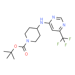 tert-Butyl 4-{[6-(trifluoromethyl)pyrimidin-4-yl]amino}piperidine-1-carboxylate structure