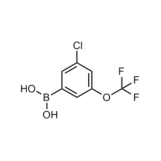 (3-Chloro-5-(trifluoromethoxy)phenyl)boronic acid structure