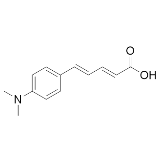 (2E,4E)-5-(4-(Dimethylamino)phenyl)penta-2,4-dienoic acid structure