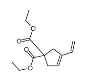 diethyl 3-ethenylcyclopent-3-ene-1,1-dicarboxylate Structure