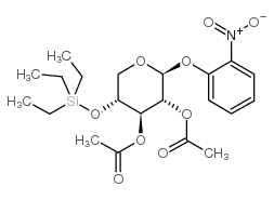 2-Nitrophenyl2,3-di-O-acetyl-4-O-triethylsilyl-b-D-xylopyranoside Structure