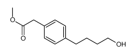 methyl 2-[4-(4-hydroxybutyl)phenyl]acetate Structure