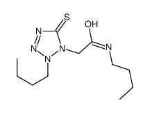 N,N-DIBUTYL-2,5-DIHYDRO-5-THIOXO-1H-TETRAZOLE-1-ACETAMIDE Structure