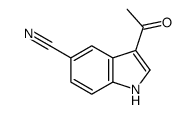 3-acetyl-indole-5-carbonitrile结构式