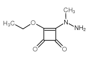 3-ETHOXY-4-(1-METHYLHYDRAZINO)CYCLOBUT-3-ENE-1,2-DIONE Structure