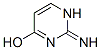 4-Pyrimidinol, 1,2-dihydro-2-imino-, (E)- (9CI)结构式