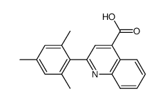 2-(2',4',6'-trimethylphenyl)quinoline-4-carboxylic acid结构式