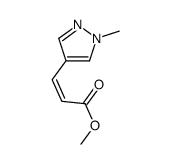 (E)-3-(1-甲基-1H-吡唑-4-基)丙烯酸乙酯图片