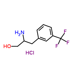 2-Amino-3-[3-(trifluoromethyl)phenyl]-1-propanol hydrochloride (1:1)结构式