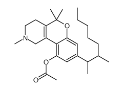 8-(1,2-Dimethylheptyl)-1,3,4,5-tetrahydro-2,5,5-trimethyl-2H-[1]benzopyrano[4,3-c]pyridin-10-ol acetate picture