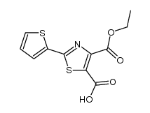 2-thiophen-2-yl-thiazole-4,5-dicarboxylic acid 4-ethyl ester Structure