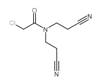 2-Chloro-N,N-bis-(2-cyano-ethyl)-acetamide structure