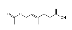 (E)-1-acetoxy-5-carboxy-3-methylpent-2-ene Structure