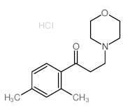 1-Propanone,1-(2,4-dimethylphenyl)-3-(4-morpholinyl)-, hydrochloride (1:1) Structure