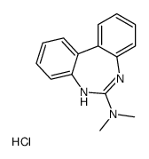 7H-benzo[d][1,3]benzodiazepin-6-yl(dimethyl)azanium,chloride Structure