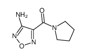 (4-Amino-1,2,5-oxadiazol-3-yl)(1-pyrrolidinyl)methanone结构式