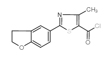 2-(2,3-DIHYDRO-1-BENZOFURAN-5-YL)-4-METHYLTHIAZOLE-5-CARBONYLCHLORIDE Structure