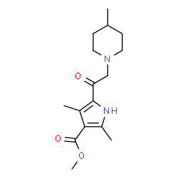 1H-Pyrrole-3-carboxylicacid,2,4-dimethyl-5-[(4-methyl-1-piperidinyl)acetyl]-,methylester(9CI) picture