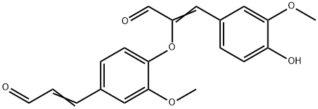 α-[4-(2-Formylvinyl)-2-methoxyphenoxy]-4-hydroxy-3-methoxybenzeneacrylaldehyde structure