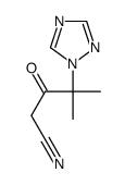 4-METHYL-3-OXO-4-(1H-1,2,4-TRIAZOL-1-YL)PENTANENITRILE结构式