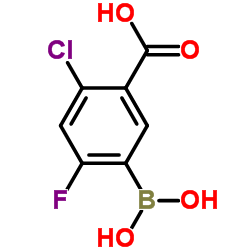 5-Carboxy-4-chloro-2-fluorophenylboronic acid图片